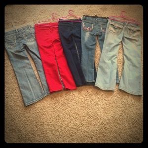 5 pairs of size 6 girls jeans bundle